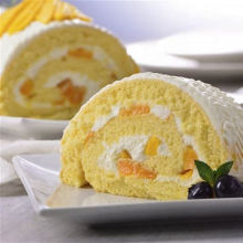 Brazo Gitano con Crema de Mango en Mesón del Cid